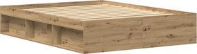 vidaXL Πλαίσιο κρεβατιού χωρίς στρώμα 150x200 εκ. Επεξεργασμένο Ξύλο