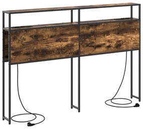 vidaXL Κεφαλάρι Αποθήκης Καπνιστή δρυς 140 cm Επεξεργασμένο ξύλο