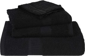 vidaXL Χειροπετσέτες FROGN 10 τεμ. Μαύρες 50x100 εκ. 360 γρ./μ²