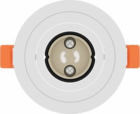 vidaXL Σποτ 12 pcs Λευκό 9 x 9 x 2 εκ. Αλουμίνιο