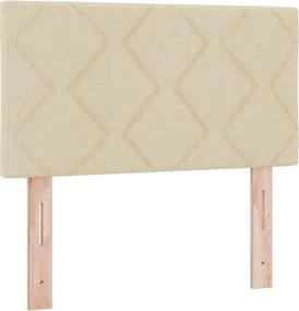 vidaXL Κεφαλάρι Κρεμ 80 cm ύφασμα