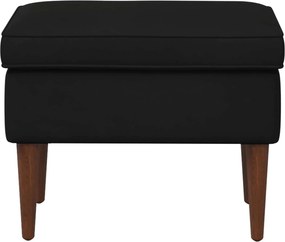 vidaXL Πολυθρόνα Ποδιών Μαύρο 55 x 35 x 41 εκ Βελούδο