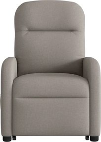 vidaXL Πολυθρόνα Ανακλινόμενη με Ανύψωση Χρώμα Taupe Υφασμάτινη