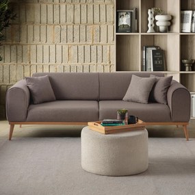 Stewehome Σετ Καναπέ 3+1 Τριθέσιος &amp;amp; Πολυθρόνα Καφέ 224x90x65 cm