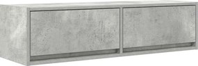 vidaXL Ντουλάπι TV 100 x 31 x 25,5 εκ. Γκρι σκυροδέματος