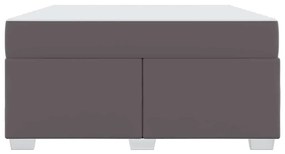 vidaXL Σκελετός Κρεβατιού Γκρι 160 x 200 cm Τεχνητό δέρμα