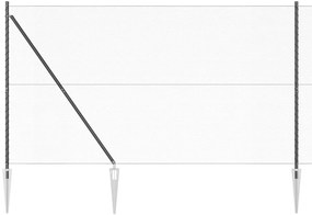 Στύλος Περιφράξεων Γκρι 25 x 1,6 μ. (13 χιλιοστά πλέγμα)