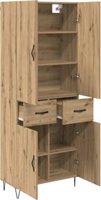 vidaXL Highboard 2 pcs Artisan Oak 69,5 x 34 x 180 εκ.