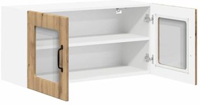 vidaXL Ραφιέρα τοίχου LUCCA Artisan Δρυς 80 x 31 x 40 εκ
