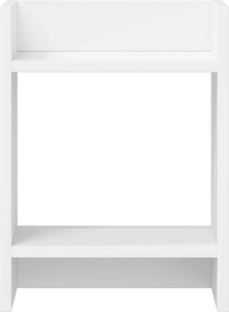 vidaXL Βάση φυτών με ράφι 2 pcs Λευκός 30 x 30 x 40 cm