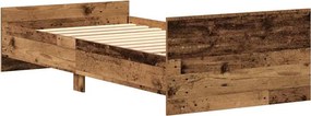 vidaXL Πλαίσιο κρεβατιού χωρίς στρώμα 75x190 εκ. Επεξεργασμένο Ξύλο