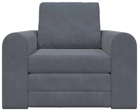vidaXL Κρεβάτι καναπές Σκούρο γκρι 98 x 71 x 83 εκ. Βελούδο