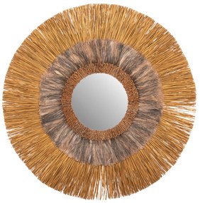 ΚΑΘΡΕΠΤΗΣ ΤΟΙΧΟΥ ΣΤΡΟΓΓΥΛΟΣ MENDONG ΚΑΙ ΑΜΠΑΚΑ ΣΕ ΧΡΥΣΟ BLACK WASH Φ105εκ.HM7796