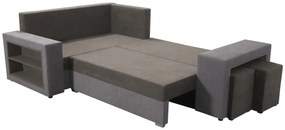 Γωνιακός καναπές Milano-Gkri-mauro-Δεξιά