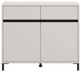 Μπουφές - Κομότα MARRON 106 2K2F2V Cashmere - Μαύρο 106x40x90εκ. 106x40x90 εκ.