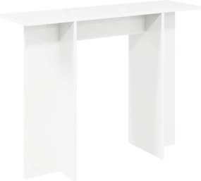vidaXL Τραπέζι κονσόλας Λευκό 100 x 30 x 75 εκ Επεξεργασμένο Ξύλο