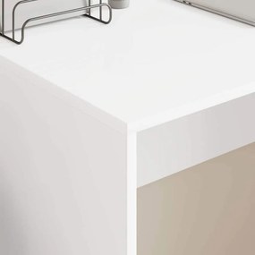 vidaXL Γραφείο Λευκό 109 x 50 x 78 εκ Επεξεργασμένο ξύλο