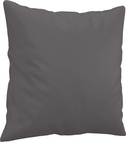 vidaXL Πολυθρόνες Σετ 3 Τεμαχίων Γκρι Συνθετικό Δέρμα με Μαξιλάρια