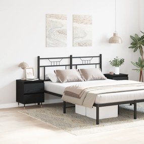 vidaXL Κομοδίνα 2 τμχ Μαύρο Δρυς 40x35x50 εκ Κατασκευασμένο Ξύλο