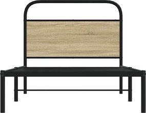 vidaXL Πλαίσιο Κρεβατιού Χωρ. Στρώμα Sonoma Δρυς 100x190 εκ Επ. Ξύλο