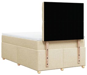 ΚΡΕΒΑΤΙ BOXSPRING ΜΕ ΣΤΡΩΜΑ ΚΡΕΜ 120X190 ΕΚ. ΥΦΑΣΜΑΤΙΝΟ 3293531