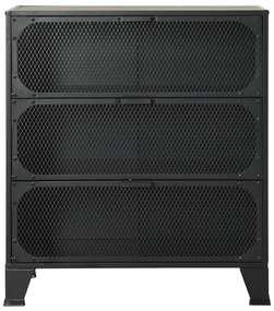 vidaXL Ντουλάπι Αποθήκευσης Γκρι 72 x 36 x 82 εκ. Μέταλλο / MDF