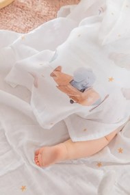 Stewehome Παντό από 100% βαμβάκι μουσελίνα για μωρά 0-2 ετών (0-2 ετών)