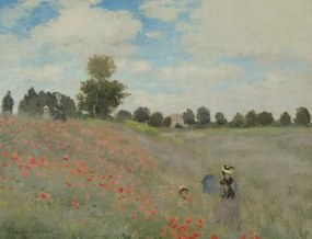Αναπαραγωγή Wild Poppies, near Argenteuil , 1873, Claude Monet