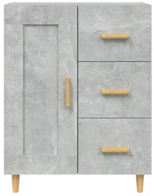 vidaXL Ντουλάπι Γκρι Σκυροδέματος 69,5x34x90 εκ. Επεξεργασμένο Ξύλο
