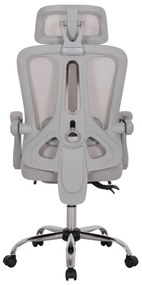 ΚΑΡΕΚΛΑ ΓΡΑΦΕΙΟΥ BARNET HM18258.02 ΓΚΡΙ MESH-ΓΚΡΙ ΣΚΕΛΕΤΟΣ NYLON 61x62x123Υ