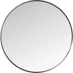 Καθρέφτης Τοίχου Στρογγυλός Ανοξείδωτος 100x5x100εκ - Ασημί