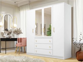 Ντουλάπα Retro D4 Lux Τετράφυλλη - 196.00Χ58.00Χ200.00cm