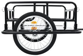 VidaXL Τρέιλερ Ποδηλάτου Μαύρο 130 x 73 x 48,5 εκ.