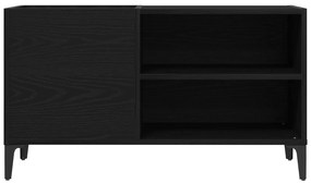 vidaXL Ντουλάπα Δίσκων Μαύρη Δρυς 84,5x38x48 εκ Επεξεργασμένο Ξύλο