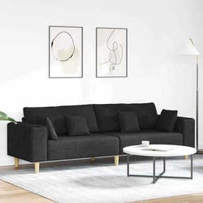 vidaXL Καναπές Μαύρο 250 x 77 x 76 εκ. ύφασμα