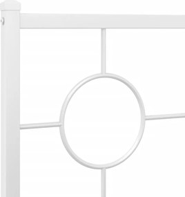 vidaXL Ανταλλακτικό κεφαλάρι Λευκό 150 εκ. Μεταλλικό