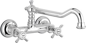 Bugnatese Princeton 852 Chrome - Μπαταρία κουζίνας τοίχου