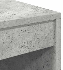 vidaXL Γραφείο Γκρι σκυροδέματος 70 x 50 x 76 εκ. Επεξεργασμένο ξύλο
