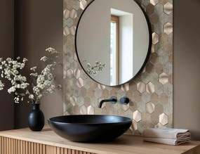 Αυτοκόλλητα πλακάκια Douceur d'intérieur - 25x23.2cm - 4τμχ - Γκρι