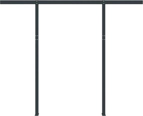 vidaXL Στύλοι Τέντας Σετ Ανθρακί 300 x 245 εκ. από Σίδερο