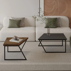 Coffee Table Set Verona P0024623 - Anthracite, Rustic Walnut Anthracite
Rustic Walnut