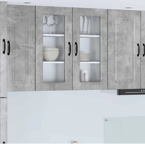 vidaXL Πάνελ πλυντηρίου πιάτων Kalmar 2 pcs Σκυρόδεμα Γκρι