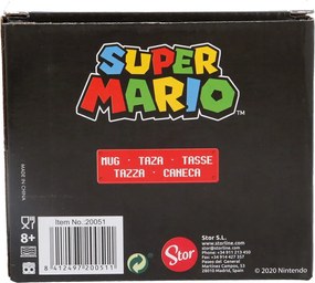 Κεραμικη Κουπα Super Mario Λευκό 325 ml Παιδικά Κεραμικά