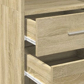 vidaXL Ντουλάπι Sonoma Δρυς 40x42,5x185 εκ. από Επεξεργασμένο Ξύλο