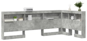 vidaXL Κεφαλάρι Αποθήκης Γκρι σκυροδέματος 75 cm Επεξεργασμένο ξύλο