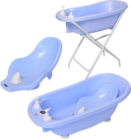 BATH TUB 88 CM WITH PLUG+THERM+BATH PAD BLUE