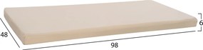 ΜΑΞΙΛΑΡΙ ΓΙΑ ΠΑΓΚΑΚΙ POLYESTER CHIOS ΜΠΕΖ HM11241.01P 98Χ48Χ6εκ.