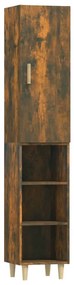 vidaXL Ντουλάπι Καπνιστή δρυς 34,5x34x180 εκ. από Επεξεργασμένο Ξύλο