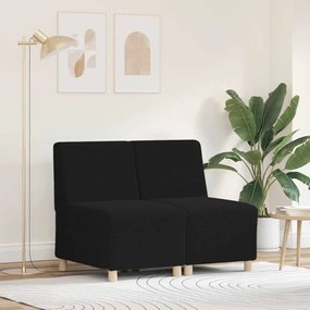 vidaXL Μοναδικός Καναπές χωρίς Χερούλια 2 pcs Μαύρο 55 x 74 x 82 εκ.