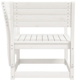 Καρέκλα Κήπου Λευκή από Μασίφ Ξύλο Πεύκου - Λευκό